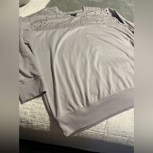 Torrid Gray Cut-Out Sweatshirt